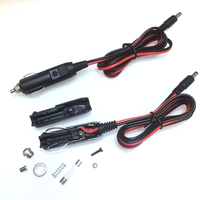 Cable de Encendedor de Cigarrillos de Cobre y PVC de 12V 24V, DC5521 5.5*2.1mm 22AWG 3A con Fusible e Indicador LED para Coche, Camión, Dashcam, GPS, Nevera Portátil