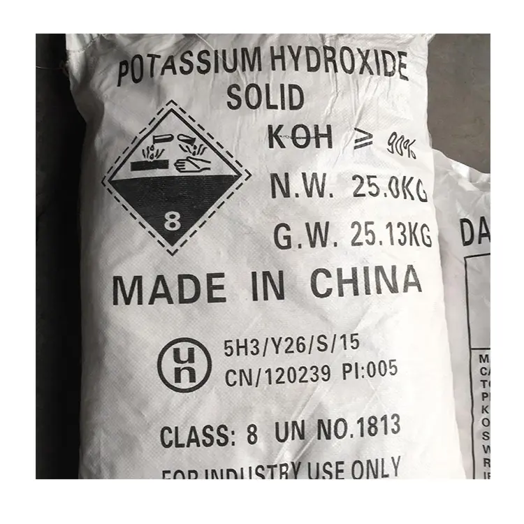 Supply 90% 95% Caustic Potash Flakes Potassium Hydroxide with good price