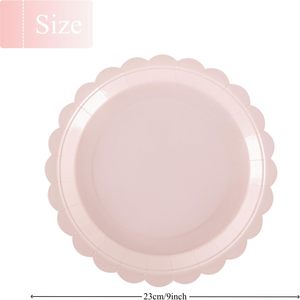 Premium <b>Disposable</b> Plastic <b>Plates</b> with Elegant Lace Patterns for Wedding Celebrations and Banquet Events - Product Image 2