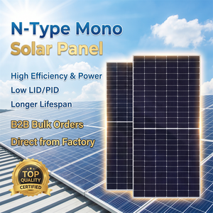 แผงโซลาร์เซลล์ TOPCon N-Type โมโนคริสตัลไลน์ 600W ประสิทธิภาพสูง โมโน PV แบบสองหน้า PERC อัปเกรดสำหรับอุตสาหกรรม รุ่น Sp2026-01 - Product Image 3