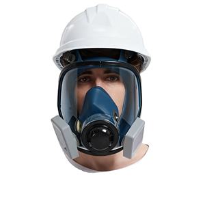 CE <span class=keywords><strong>Respirator</strong></span> wajah penuh, masker Gas pencegah asap debu, lapisan kimia anti-radiasi untuk semprot otomotif - Product Image 2