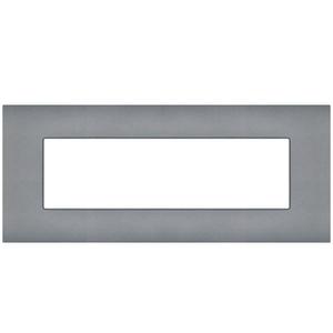 Plaque grise pour cache-prise électrique en céramique Vimar Arke 7 places - Product Image 1