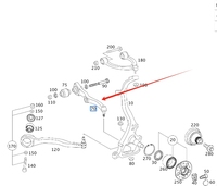 Lengan Kontrol Bawah Depan A2213308207 A2213308107 untuk Mercedes Benz S Class W221 S300 S350 S400 Suku Cadang Suspensi Berkualitas Tinggi