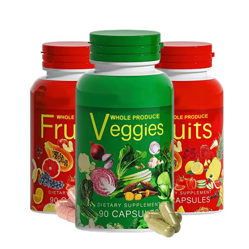 OEM Fruits & Veggies Supplement Capsules High-Potency Daily Wellness Blend Balanced Nutrition & Optimal Health