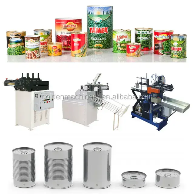 Automatic Tin Can Food Packaging Machine Tin Can Making Machine Production Line Can Sealing Machine