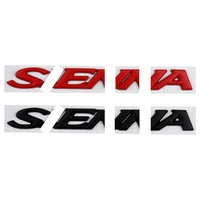 Badge métallique 3D - Convient aux voitures japonaises - Autocollant de logo pour porte arrière - Patch décoratif