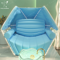 Kingshadow luxe nouveau produit ongles pédicure Spa Salon meubles haut dos Massage manucure chaise plomberie pied Spa chaises