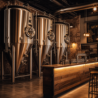 Cuve de Fermentation de Bière Tonsen 6000L, Fermenteur Conique à Double Enveloppe en Acier Inoxydable SUS304 60HL pour Brasserie Commerciale