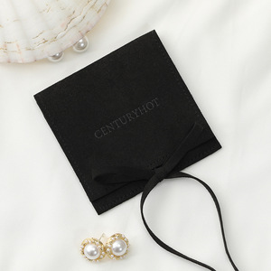 <b>Hot</b> Sale Custom Logo Microfiber Pouch Jewelry <b>Bag</b> with Bow Jewelry Storage Jewelry Pouch Premium Jewelry Package Jewelry Display - Product Image 6