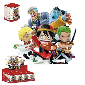 Nouvelle Arrivée Mystery Boxes One Pieces Anime Figure Chinese Food Chopper Robin <span class=keywords><strong>Jinbe</strong></span> 8pcs Set Luffy Zoro Blind Box - Product Image 1