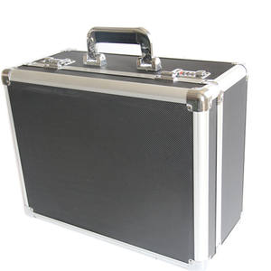 Boîte à outils de coiffeur en alliage d'aluminium Boîte à outils de <span class=keywords><strong>coiffure</strong></span> Ciseaux de rangement Mallette à outils de transport <span class=keywords><strong>Valise</strong></span> de barbier - Product Image 1