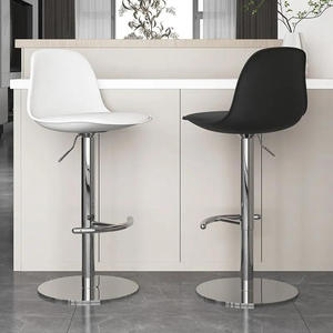 Luxury modern minimalist stainless steel bar <b>stool</b> <b>height</b> <b>adjustable</b> durable eco-friendly swivel suitable for home commercial - Product Image 1