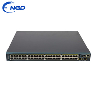 Switch Ethernet Gigabit PoE+ de 48 Puertos WS-C2960S-48LPD-L Original Usado, Switch de Red Administrado Empresarial, 2 x 10 Gigabit SFP+ Uplink