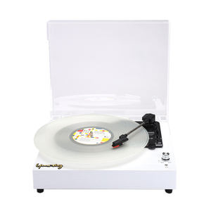 Mobile Vintage in Legno per Giradischi, Grammofono Antico con Altoparlante Bluetooth per Musica Classica - Product Image 1