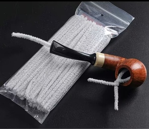 Limpiadores de Pipas Desechables de Algodón Blanco 4mm x 6 Pulgadas Rectos/Cónicos/Cuadrados 50 Unidades/Bolsa para Limpieza de Tabaco/Máquinas Personalizables - Product Image 2