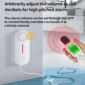 OEM logo nhà thông minh tuya BLE Wifi mực nước cảm biến âm thanh báo động không dây nước ngâm Cảm biến nước rò rỉ báo động dò - Product Image 5