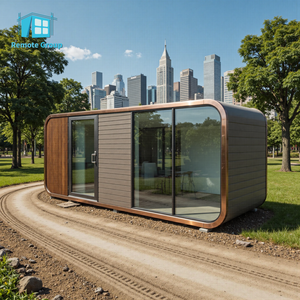 Maison capsule Apple Cabin <span class=keywords><strong>40m2</strong></span>, maison préfabriquée moderne en conteneur avec cuisine et chambre pour une vie en plein air dans un complexe hôtelier - Product Image 2