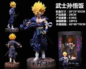 15 Estilos, Figuras de Anime de 30 cm, Super Saiyan Dragon, <span class=keywords><strong>Samurai</strong></span> GK, Son Goku, Vegeta, Broly, Gohan, Frieza, Figuras de Acción con Espada - Product Image 4