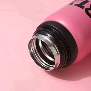 316 Stainless Steel Insulated Water Bottle Pop-Up Lid Portable Thermal Bottle <b>Large</b> Capacity Food Grade Travel <b>Mug</b> - Product Image 2