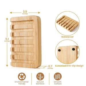 ที่วางสบู่กันลื่น กันน้ำ เป็นมิตรกับสิ่งแวดล้อม สำหรับห้องอาบน้ำ - Product Image 4