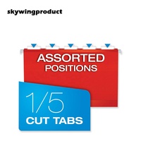 Skywingproduct – Classeurs suspendus personnalisés en papier écologique 230 g/m² à 70 % recyclé, format lettre, couleurs assorties, à prix abordable