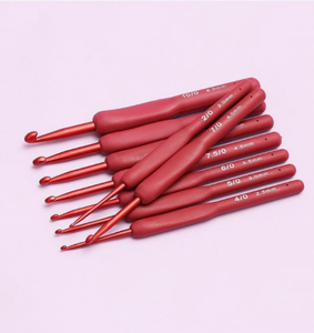 <span class=keywords><strong>Agujas</strong></span> de Tejer Ergonómicas de Aluminio con Mango Suave Rojo, Tipo <span class=keywords><strong>Tulip</strong></span>án, Accesorios para Tejer a Mano - Product Image 3