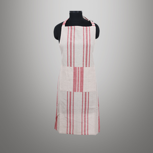 Delantal sin mangas de algodón 100% estampado de cuadros naranja y amarillo para uso de refrigeración en la cocina disponible para la venta por exportadores - Product Image 1