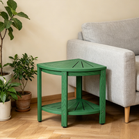 Table d'appoint triangulaire en plastique imperméable de haute qualité pour patio, mobilier d'extérieur, TABOURET DE DOUCHE