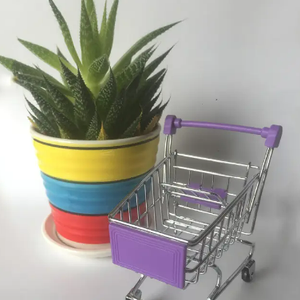 9 colori Mini bambini bambini carretto a mano simulazione supermercato carrello della spesa bambino finta gioca giocattoli <span class=keywords><strong>passeggino</strong></span> per bambole finta giocattolo - Product Image 4