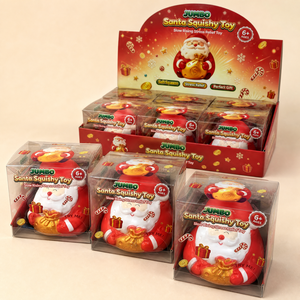Juguete Squishy Gigante de Navidad con Moneda Dorada de <span class=keywords><strong>Santa</strong></span>, Relleno de Harina, de Levantamiento Lento, para Alivio del Estrés, ASMR, Extraordinariamente Satisfactorio, Venta al por Mayor, OEM - Product Image 2