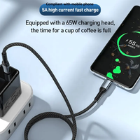 Câble de charge rapide USB-C 3A 100W Ultra Rapide WFYEAR PD240W 5A pour téléphones 15 16 17
