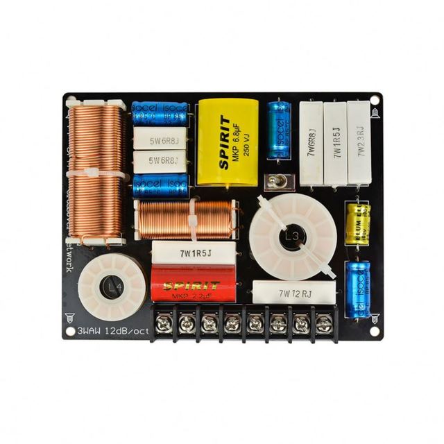 Speakers Frequency Divider 3 Way Crossover Audio 280W Bass Midrange Treble Professional DIY For Home Theater Sound System