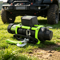 Treuil électrique 12V24V 12000 LBS pour le sauvetage hors route avec télécommande sans fil pour camion, SUV, VTT, UTV, remorque