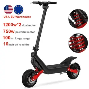 Fabriek Groothandelsprijzen Weped Elektrische Scooter 2400W Super Dual Motor Grote Wielen Alle Terrein Elektrische Scooters