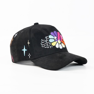 Gorras Personalizadas Sombrero INNEDIT 5-Panel Dobby Suede Gorras Baseball Cap Flower & Star Embroidery - Product Image 2