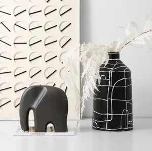 Creatieve Woondecoratie Creatieve Minimalistische Abstracte Dieren Olifant Keramische Lichte Luxe Decoratie