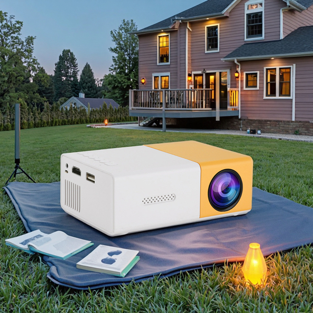JUNUO 2025 New Hot Selling Mini YG300 Smart Projector Multimedia Projector Mini Portable Home LCD Pocket Gift Mini Projectors