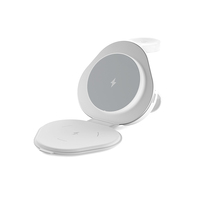 Chargeur Sans Fil Magnétique Pliable 3-en-1 OEM/ODM Certifié, Charge Rapide 15W pour Android, AirPods, iPhone, Banques d'Alimentation et Stations d'Énergie