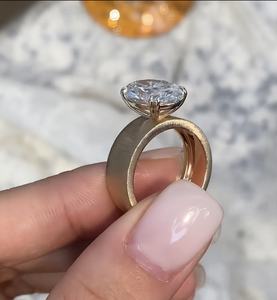 <b>Custom</b> fine jewelry real solid <b>ring</b> 9k 10k 14k 18k PT rose yellow white gold lab diamond/gemstone factory manufacture - Product Image 2