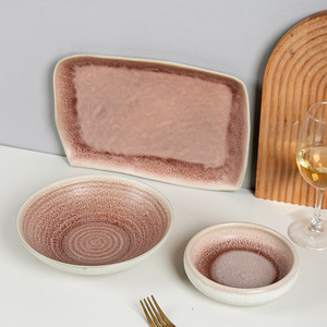 Assiette carrée en porcelaine rétro de style européen, luxe léger, compatible micro-ondes, pour restaurant, hôtel, steak, pâtisserie, cuisine occidentale, écologique - Product Image 2