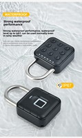 Cadenas intelligent Tuya antivol, étanche IP67, en alliage de zinc, avec empreinte digitale biométrique, clavier à code, entrée sans clé, serrure numérique