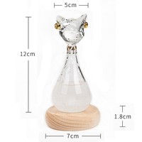 Prédicteur météo Tempête Verre Prévisions météo Stations météo Bouteille Baromètre liquide Décoration de bureau Cadeau bureau à domicile