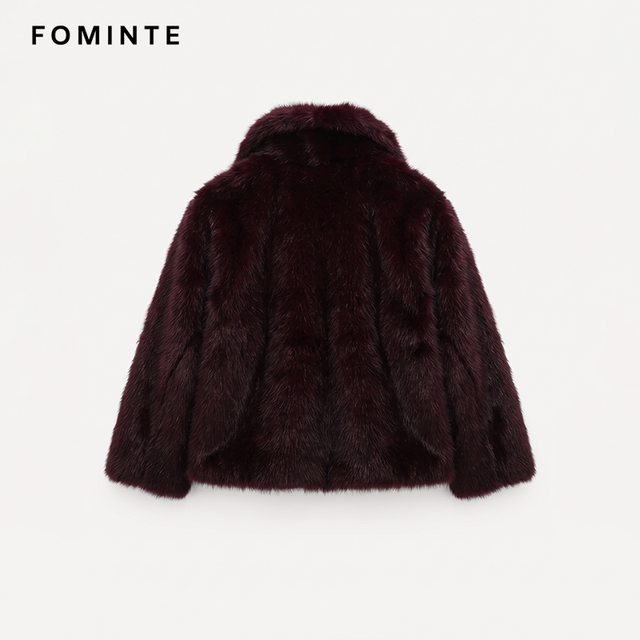 Cropped Faux Fur Jacket Stylish Short Length Fluffy Soft Fuzzy Women Polyester Faux Fur Coat Winter Warm Fashion Outerwear