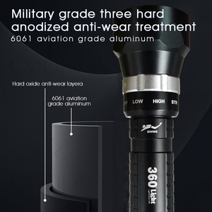 Mạnh Mẽ Led Ngọn Đuốc Ánh Sáng Đèn Pin Đường Dài Dẫn Đèn Pin Sạc Dẫn Ngọn Đuốc Đèn - Product Image 6