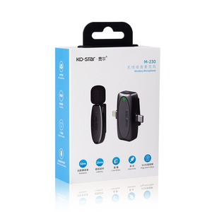 Microphone <span class=keywords><strong>Lavier</strong></span> Microphone sans fil pour interview en plein air Mini micro-cravate antibruit - Product Image 6