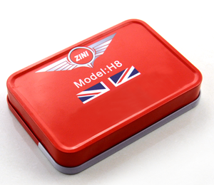 Tùy chỉnh hình chữ nhật hình dạng hộp thiếc thẻ kinh doanh trò chơi mini xếp chồng <span class=keywords><strong>tin</strong></span> với trong suốt - Product Image 3