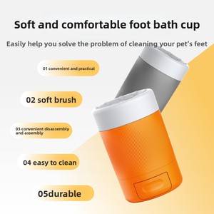Tazza Automatica <span class=keywords><strong>per</strong></span> <span class=keywords><strong>Lavaggio</strong></span> Zampe <span class=keywords><strong>Cani</strong></span> con Spazzola Antibatterica PBT, Pulitore Portatile <span class=keywords><strong>per</strong></span> Piedi di <span class=keywords><strong>Cani</strong></span> Piccoli e Medi - Product Image 4