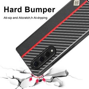 <span class=keywords><strong>Coque</strong></span> de téléphone d'affaires en cuir à motif de fibre de carbone de haute qualité <span class=keywords><strong>pour</strong></span> Samsung <span class=keywords><strong>Galaxy</strong></span> <span class=keywords><strong>Z</strong></span> <span class=keywords><strong>Fold</strong></span> 7 6 5 4 <span class=keywords><strong>3</strong></span> - Product Image 3