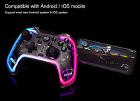 Honcam Switch Controller OLED Breathing RGB Light Cool Smooth High Quality Fashion Controller Supports Multi-Platform Remote