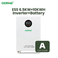 Fabricant Direct Onduleur Solaire Hors Réseau 6.5kW 10kWh avec Batterie Lithium LiFePO4 48V/51.2V pour Système d'Alimentation de Secours Domestique OEM ODM